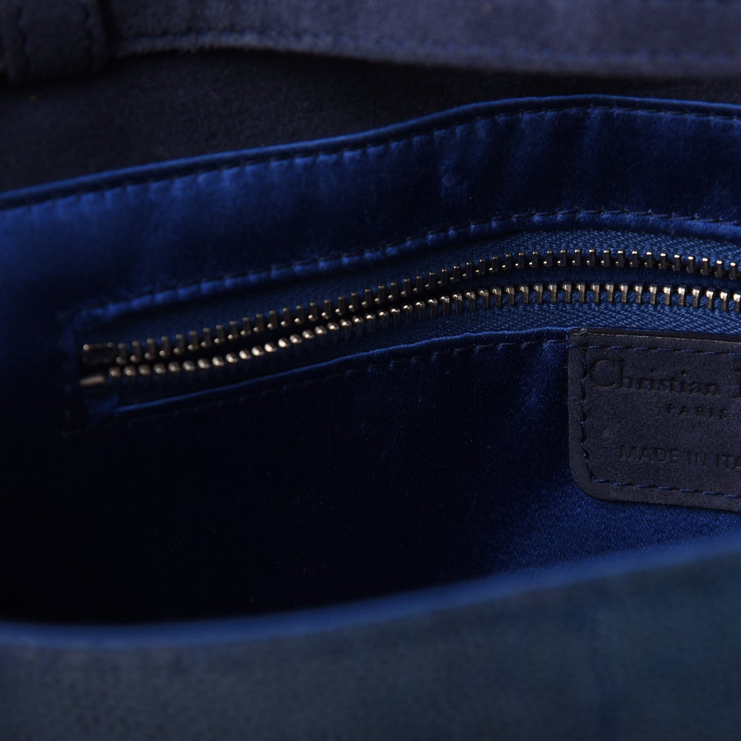 Stingray Suede Double Saddle Bag Blue