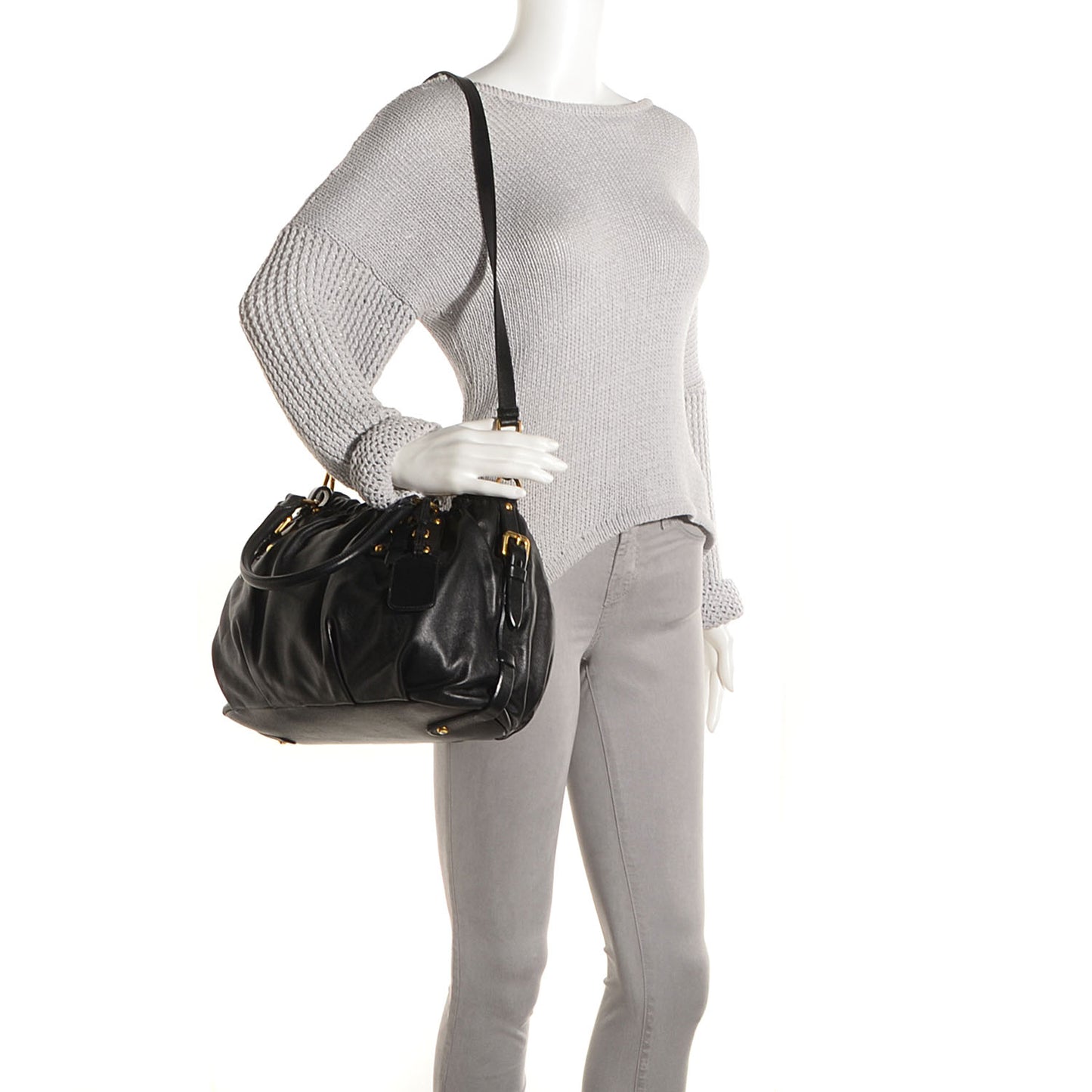 Soft Calf Shopping Bag Nero Black