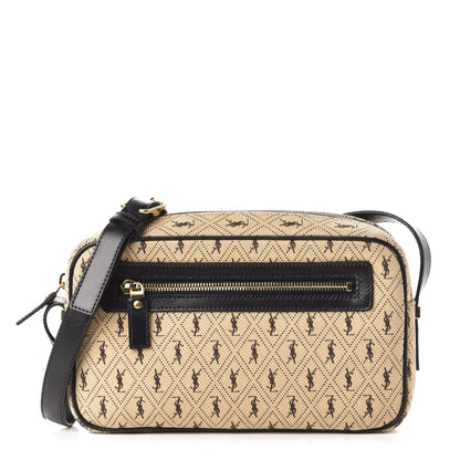 Saint Laurent Canvas Monogram All Over Camera Bag Beige 1 of 10