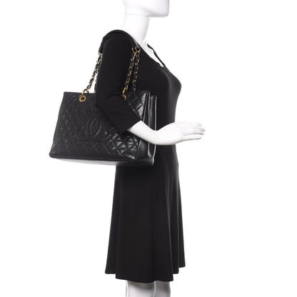 Chanel Caviar Quilted Grand Shopping Tote GST Black 2 of 12