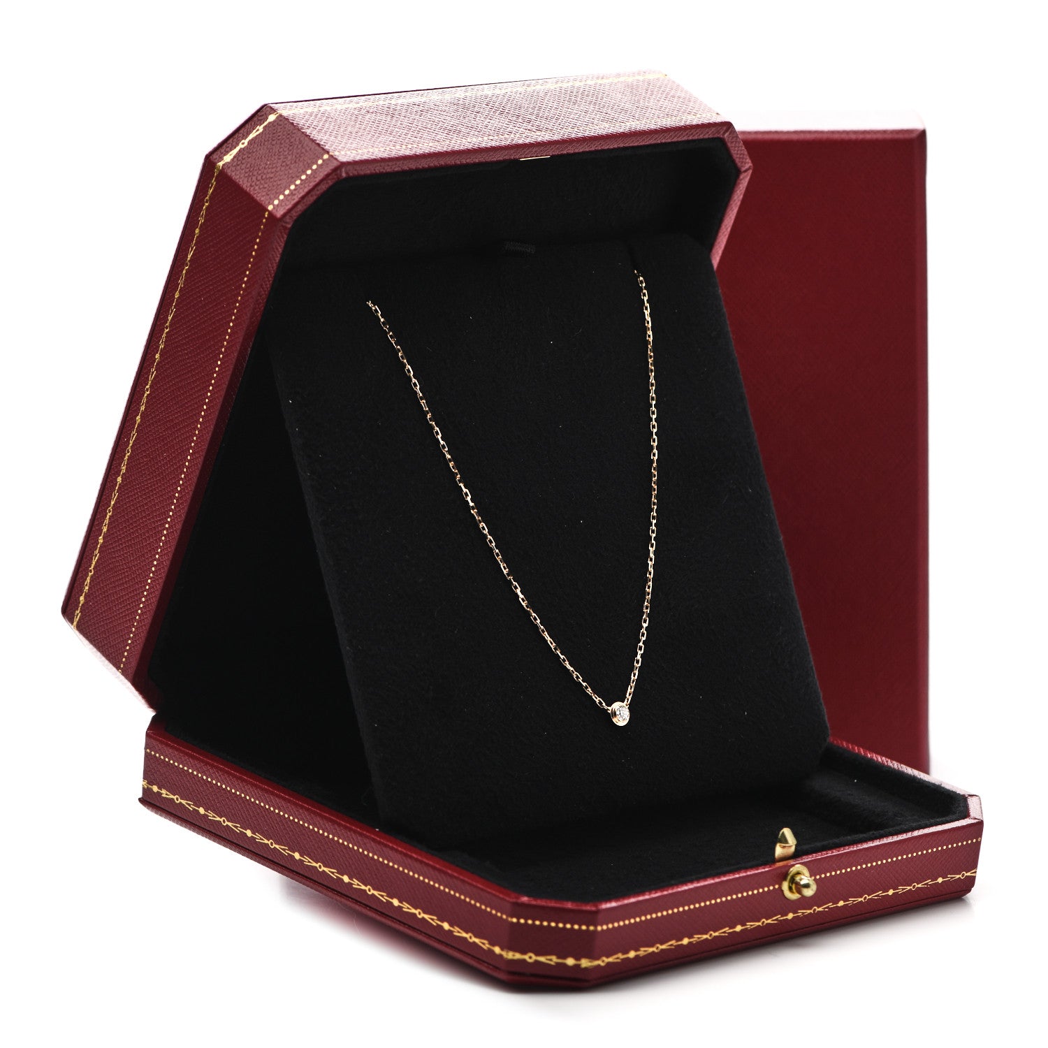 Cartier 18K Pink Gold Diamond SM D'Amour Pendant Necklace 6 of 6