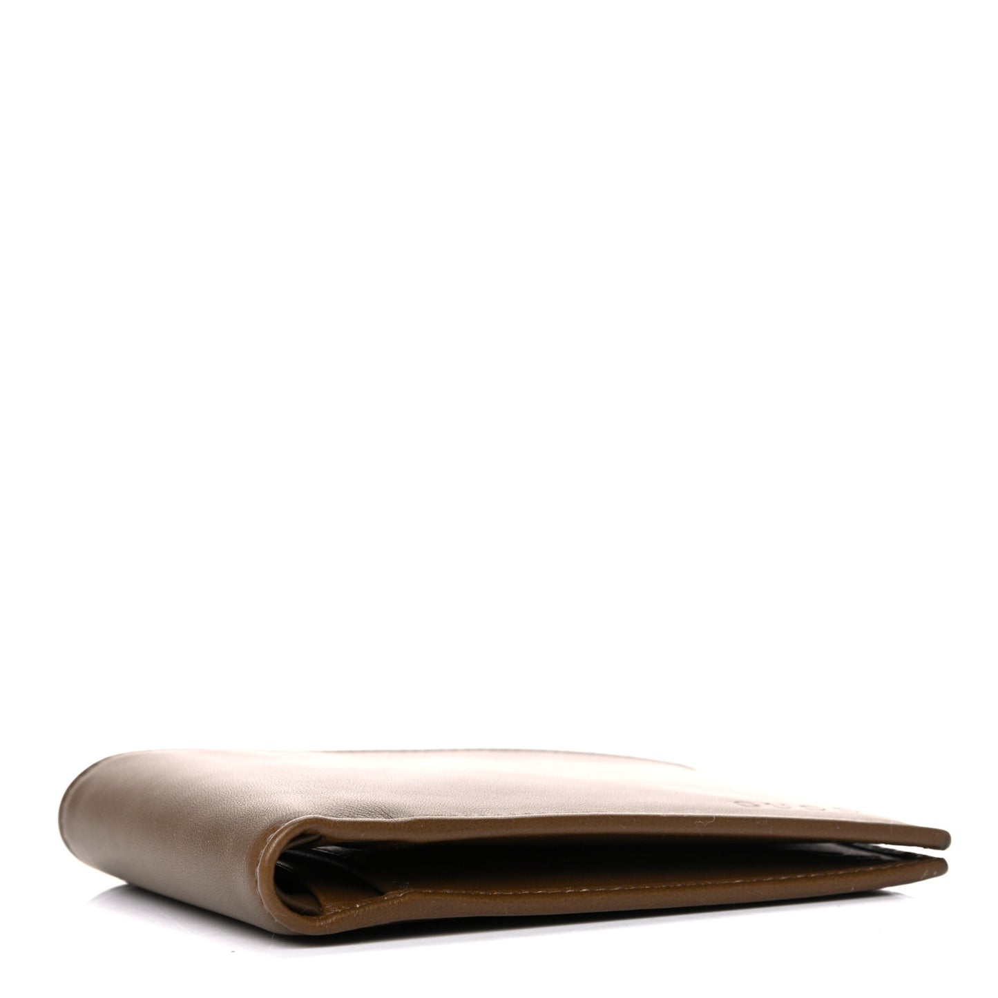 Smooth Calfskin Mens Bi-Fold Wallet Brown