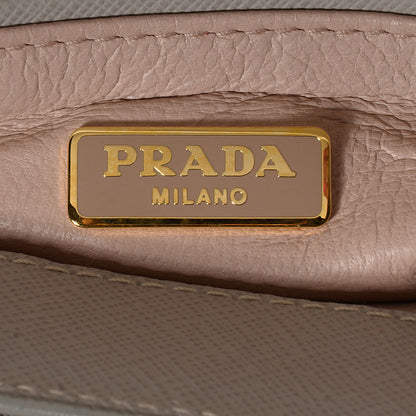 Prada Saffiano Lux Flap Clutch Pomice 6 of 9