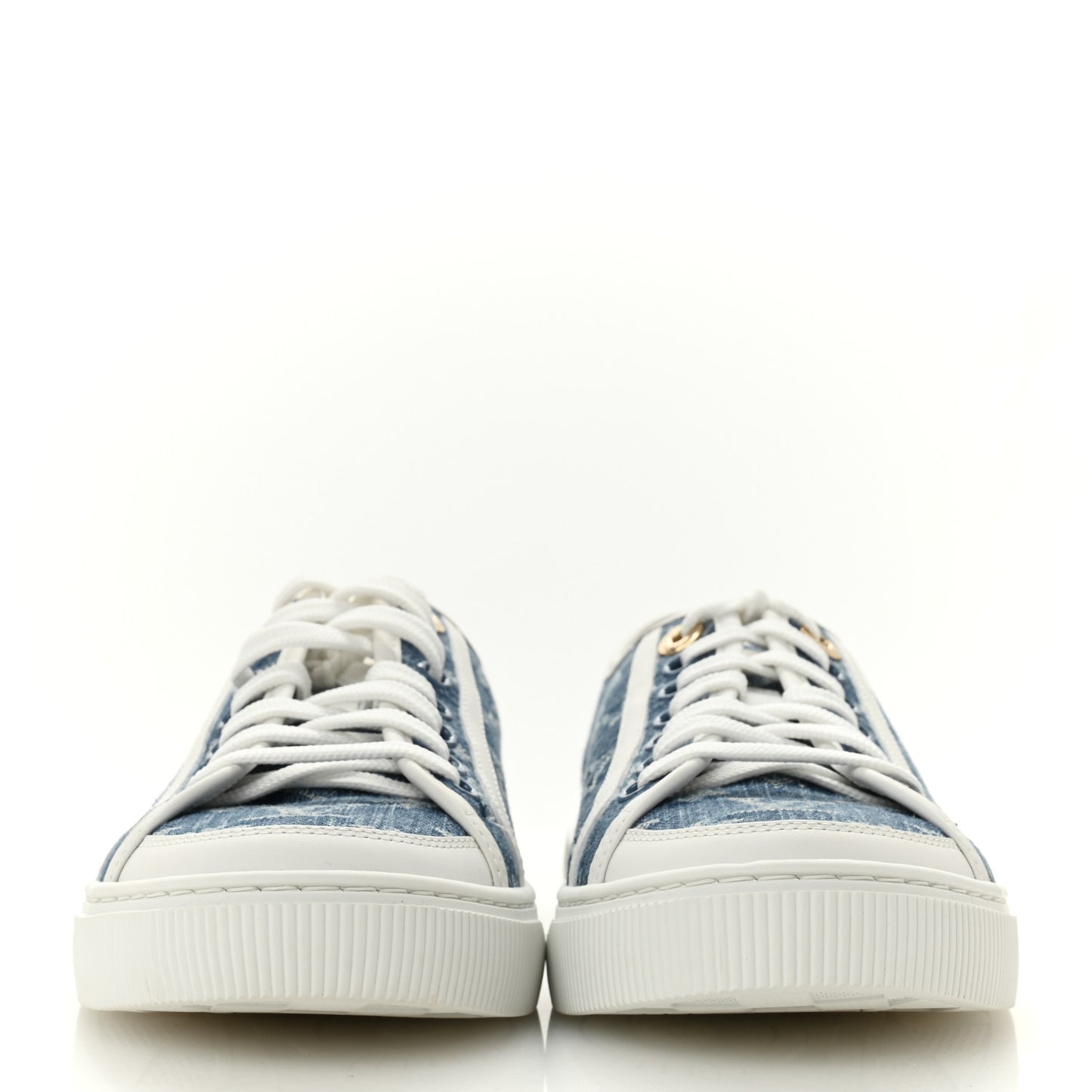 Denim Monogram Lagoon Sneakers 38 Blue