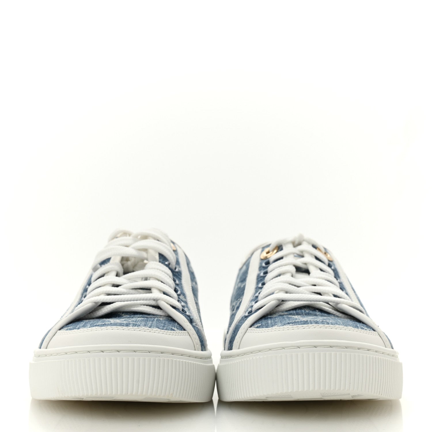Louis Vuitton Denim Monogram Lagoon Sneakers 38 Blue 3 of 10