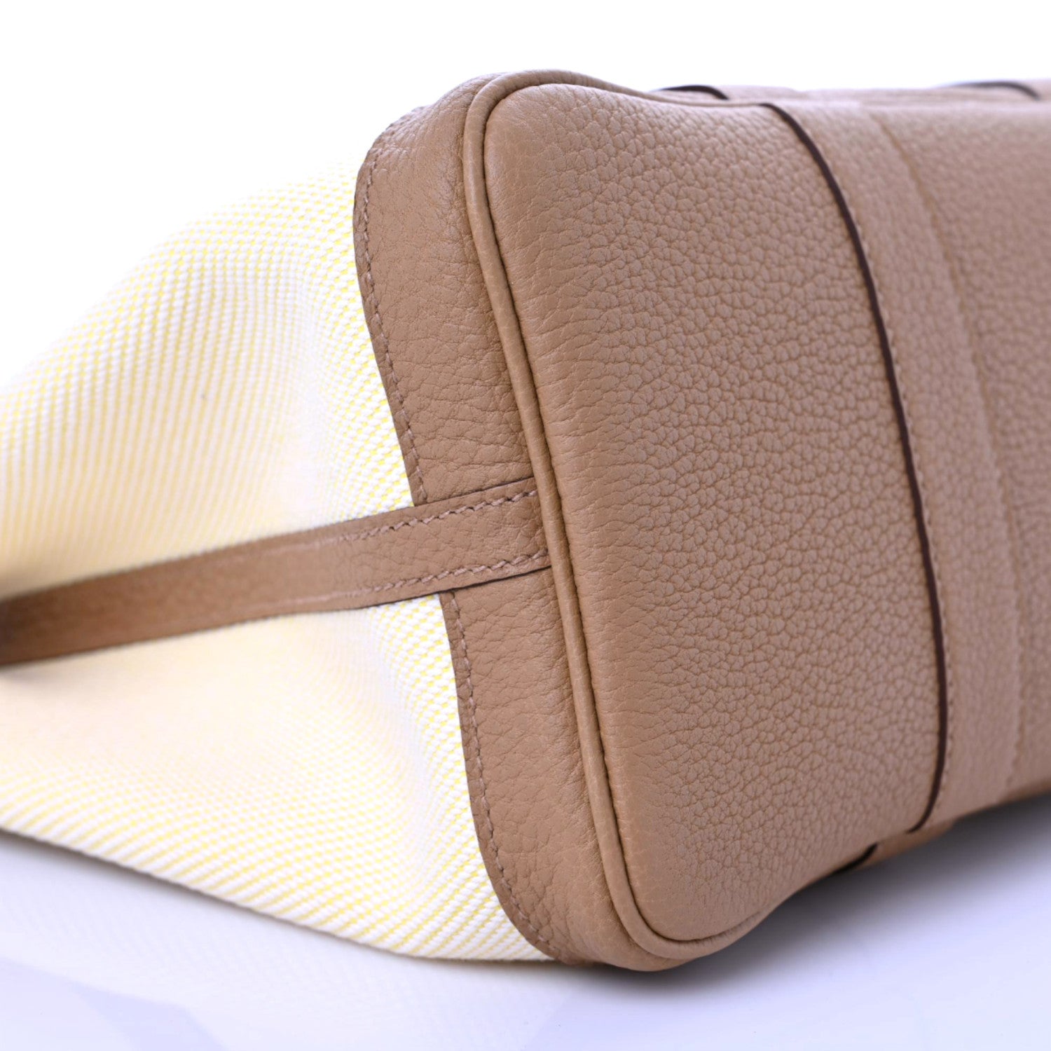 Hermes Twill H Negonda Garden Party 30 TPM Ecru Jaune Citron Biscuit 6 of 9