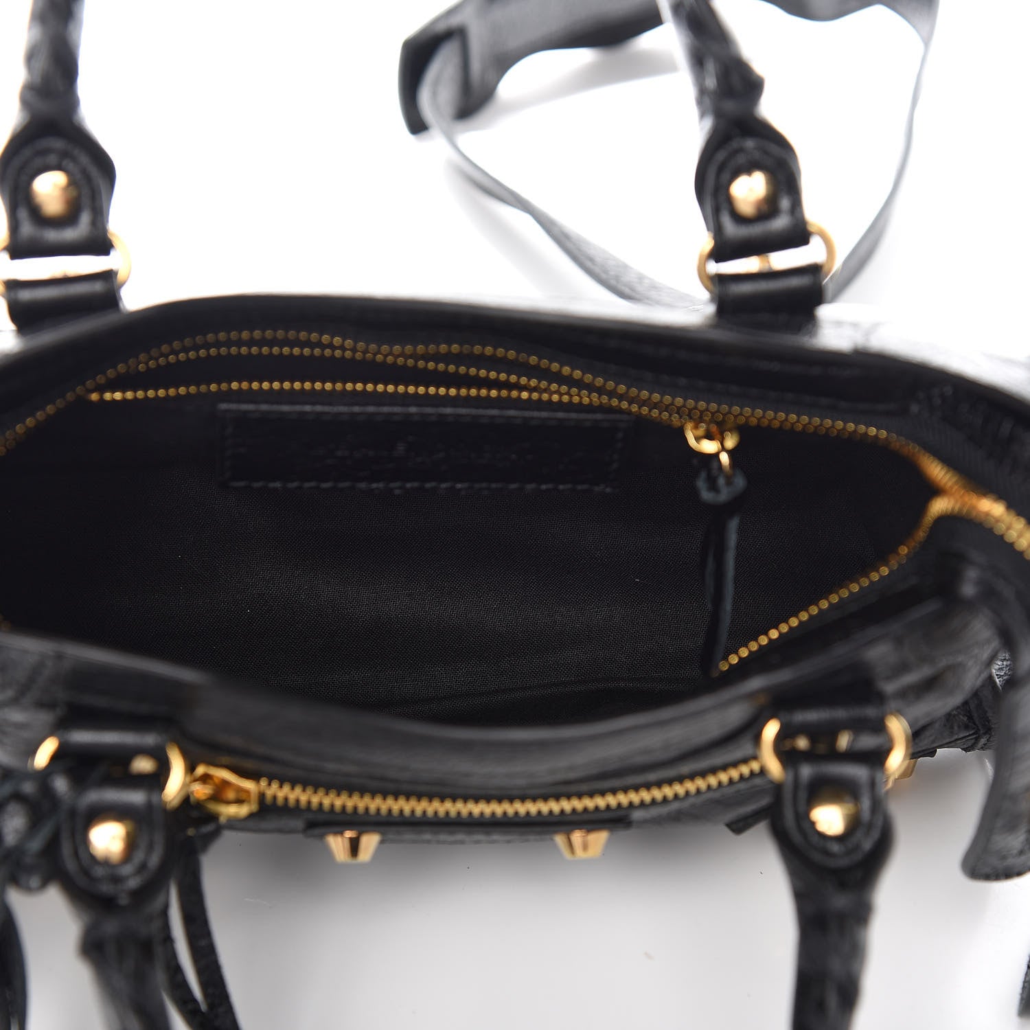 Balenciaga Agneau Classic Gold Hardware Mini City Black 6 of 11