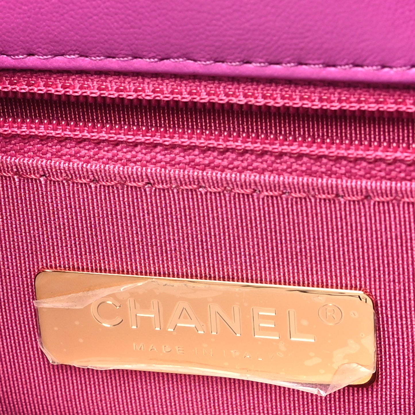 Lambskin Quilted Medium Chanel 19 Flap Purple