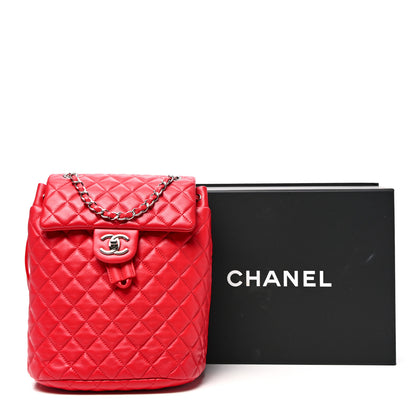 Chanel Lambskin Quilted Small Urban Spirit Backpack Red 11 of 11
