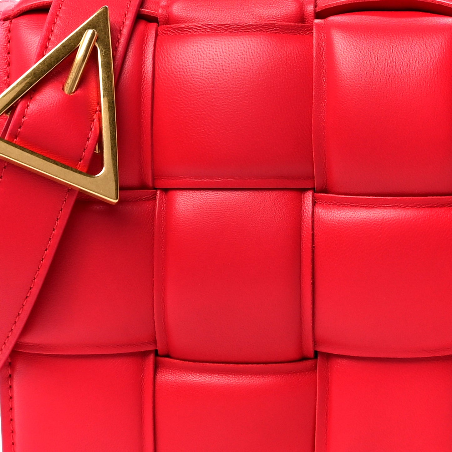 Nappa Maxi Intreccio Padded Cassette Crossbody Bag Firework