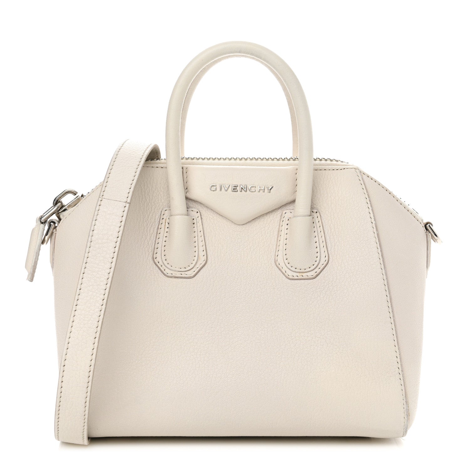 Givenchy Sugar Goatskin Mini Antigona Off White 1 of 28