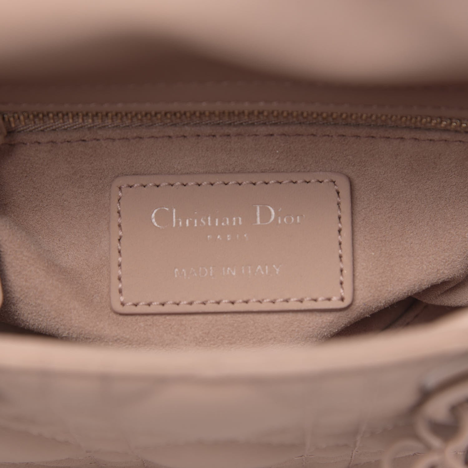 Christian Dior Ultra Matte Calfskin Cannage Mini Lady Dior Light Beige 6 of 10