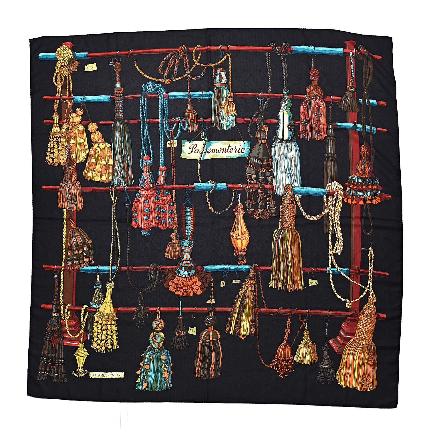 Hermes Cashmere Silk Passementerie Shawl 140 1 of 6