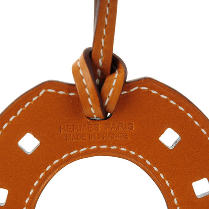 Hermes Barenia Paddock Horseshoe Bag Charm Fauve 3 of 3