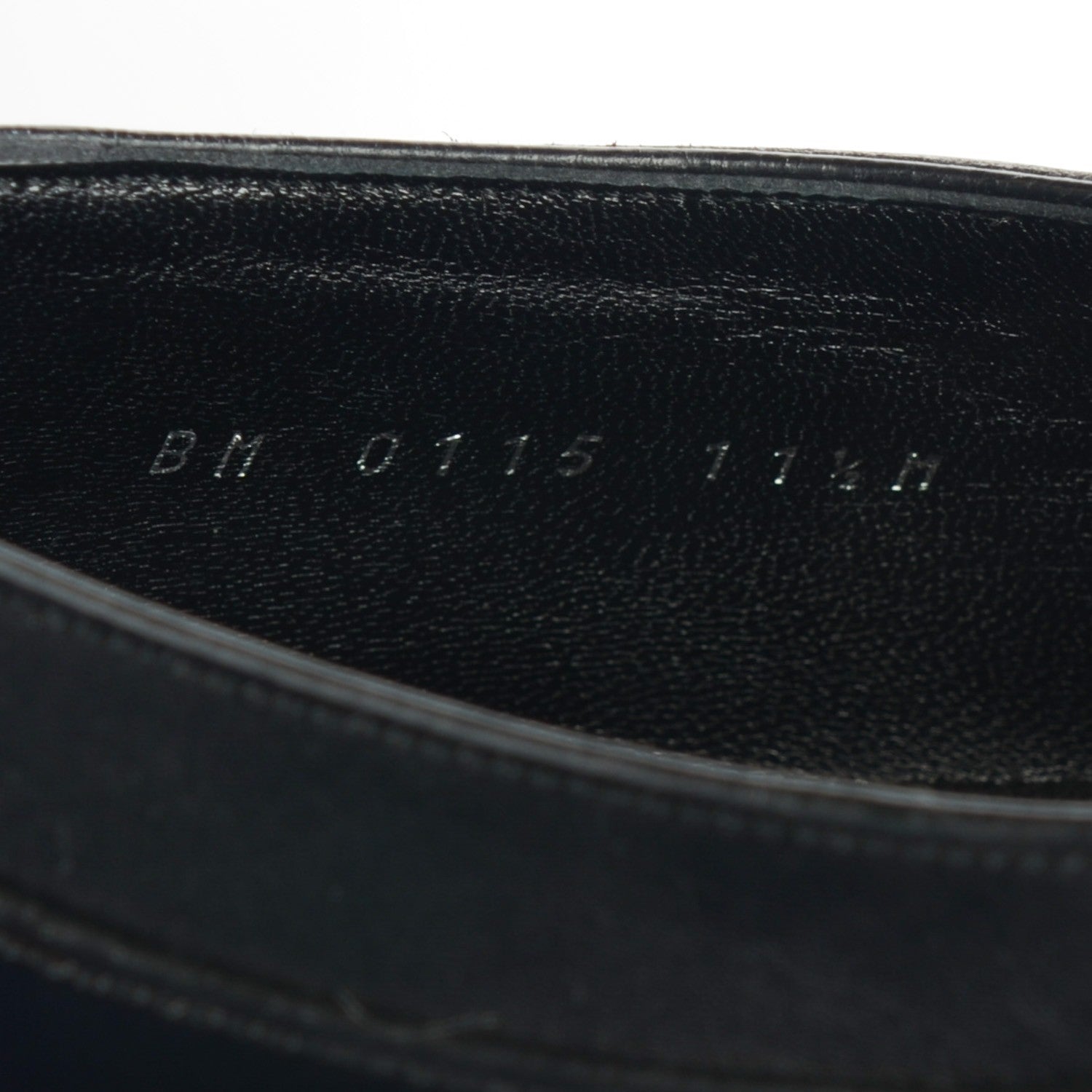 Louis Vuitton Mens Lambskin Derby Lace Up Shoes 11.5 Black 8 of 8