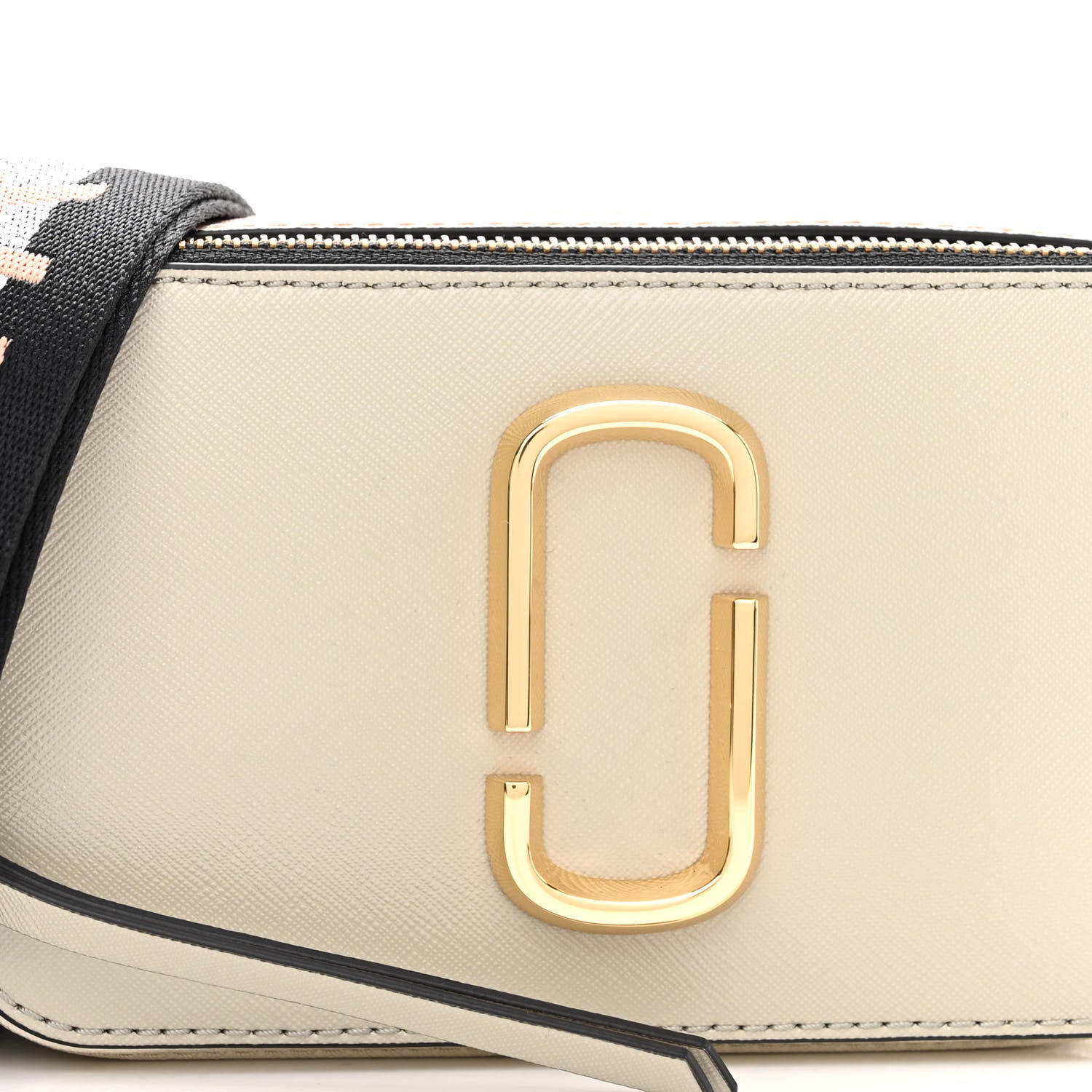 Marc Jacobs Saffiano Small Snapshot Camera Bag New Cloud White Multicolor 7 of 9