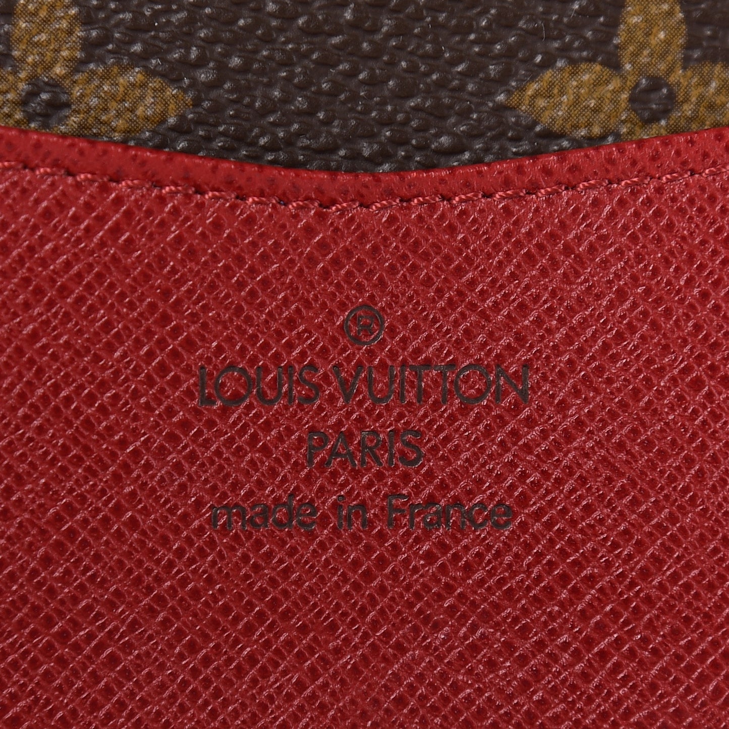 Monogram Josephine Wallet Red