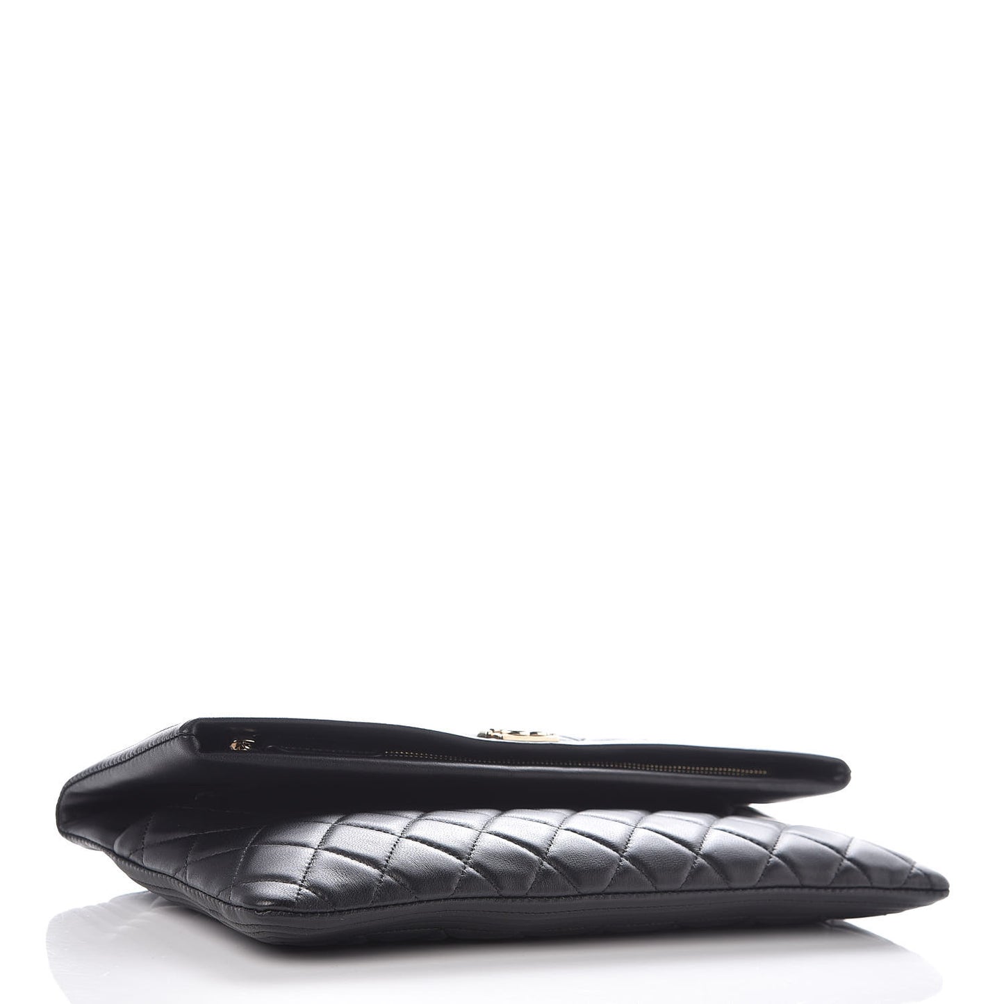 Lambskin Quilted Beauty CC Boy Clutch Black