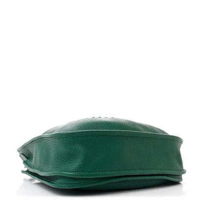 Hermes Taurillon Clemence EVELYNE III PM Malachite 4 of 13