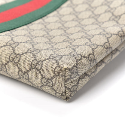 Gucci GG Supreme Monogram Web Messenger Bag Black 9 of 9
