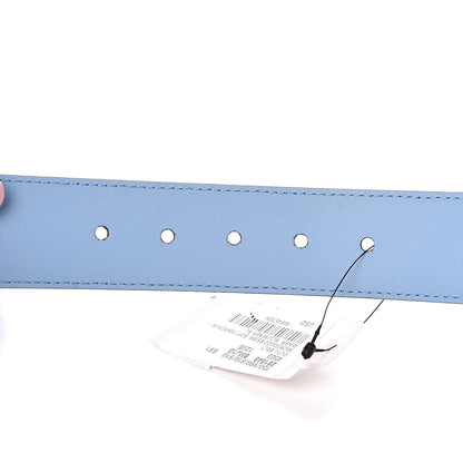 Gucci Soft Microguccissima Margaux Calfskin Belt 120 48 Mineral Blue 6 of 6