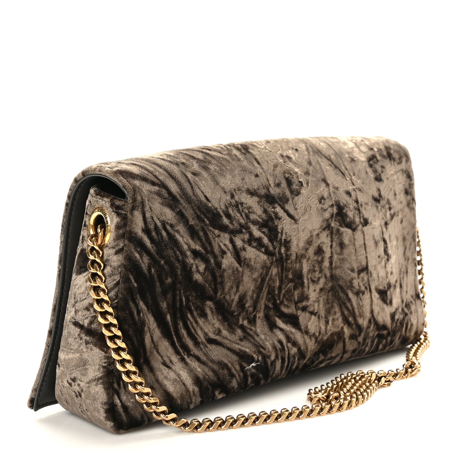 Saint Laurent Velvet Monogram Kate 99 Vintage Olive 3 of 9