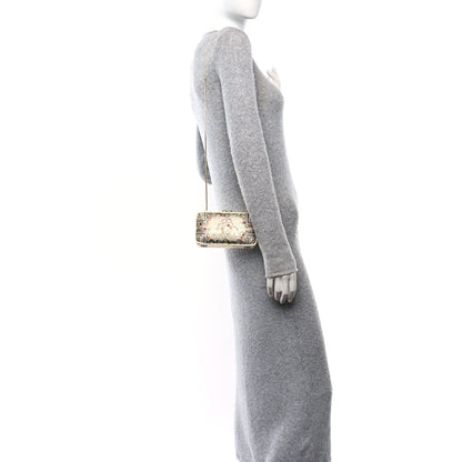 Judith Leiber Crystal Flower Minaudiere Clutch Gold Multicolor 2 of 11