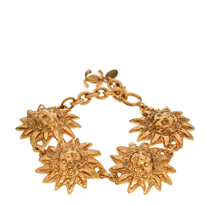 Chanel Leo Lion Sun Medallion Bracelet Gold 1 of 4