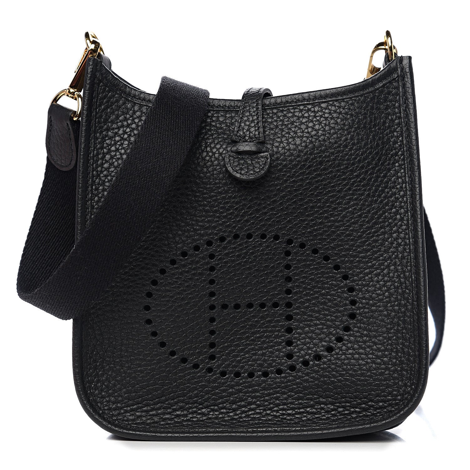 Hermes Taurillon Clemence Evelyne TPM Black 1 of 10