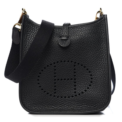 Hermes Taurillon Clemence Evelyne TPM Black 1 of 10