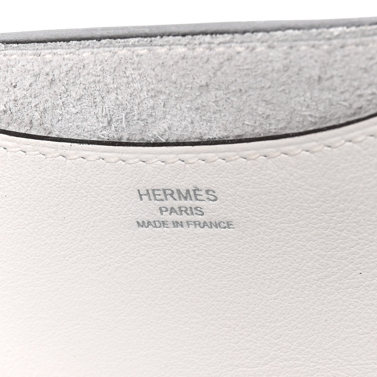 Hermes Taurillon Clemence Swift In-The-Loop 18 Bag New White 5 of 10