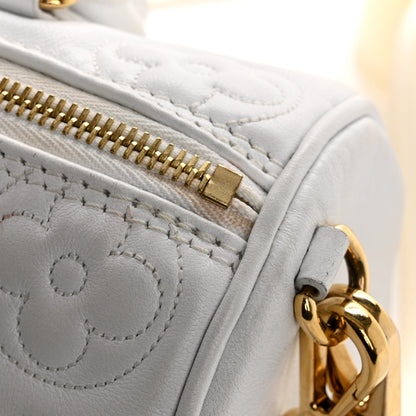 Louis Vuitton Calfskin Bubblegram Papillon BB Snow White 12 of 15