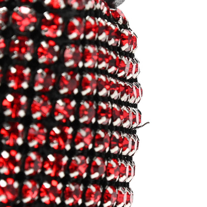 Alexander Wang Mesh Crystal Rhinestone Mini Heiress Pouch Red 8 of 9