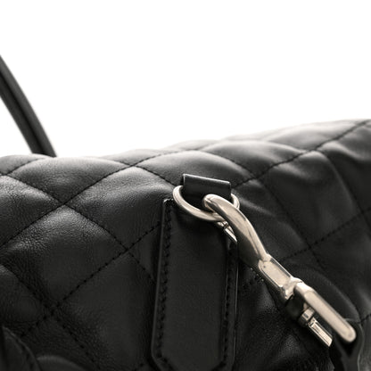 Saint Laurent Calfskin Quilted ES Giant Travel Bag Black 11 of 13