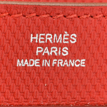 Hermes Grain d'H Kelly Longue Wallet Sanguine 8 of 11