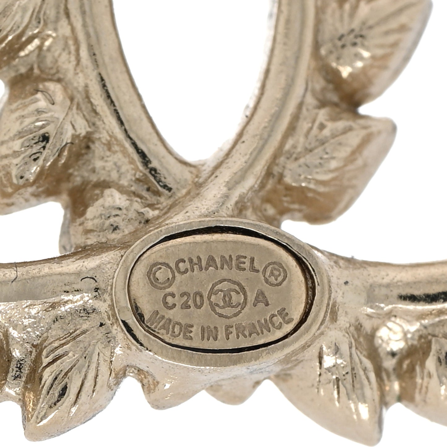 Strass Crystal Dazzling Wheat CC Earrings Black Gold