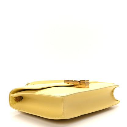 Saint Laurent Smooth Calfskin Carre Satchel Paille 4 of 9