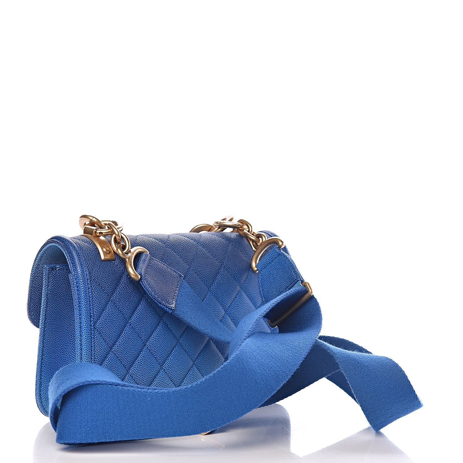 Chanel Caviar Quilted Small Sunset On The Sea Flap Blue 3 of 10