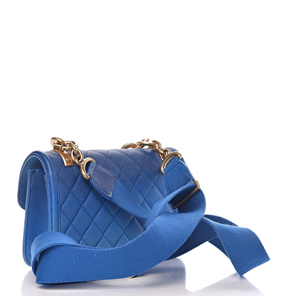 Chanel Caviar Quilted Small Sunset On The Sea Flap Blue 3 of 10