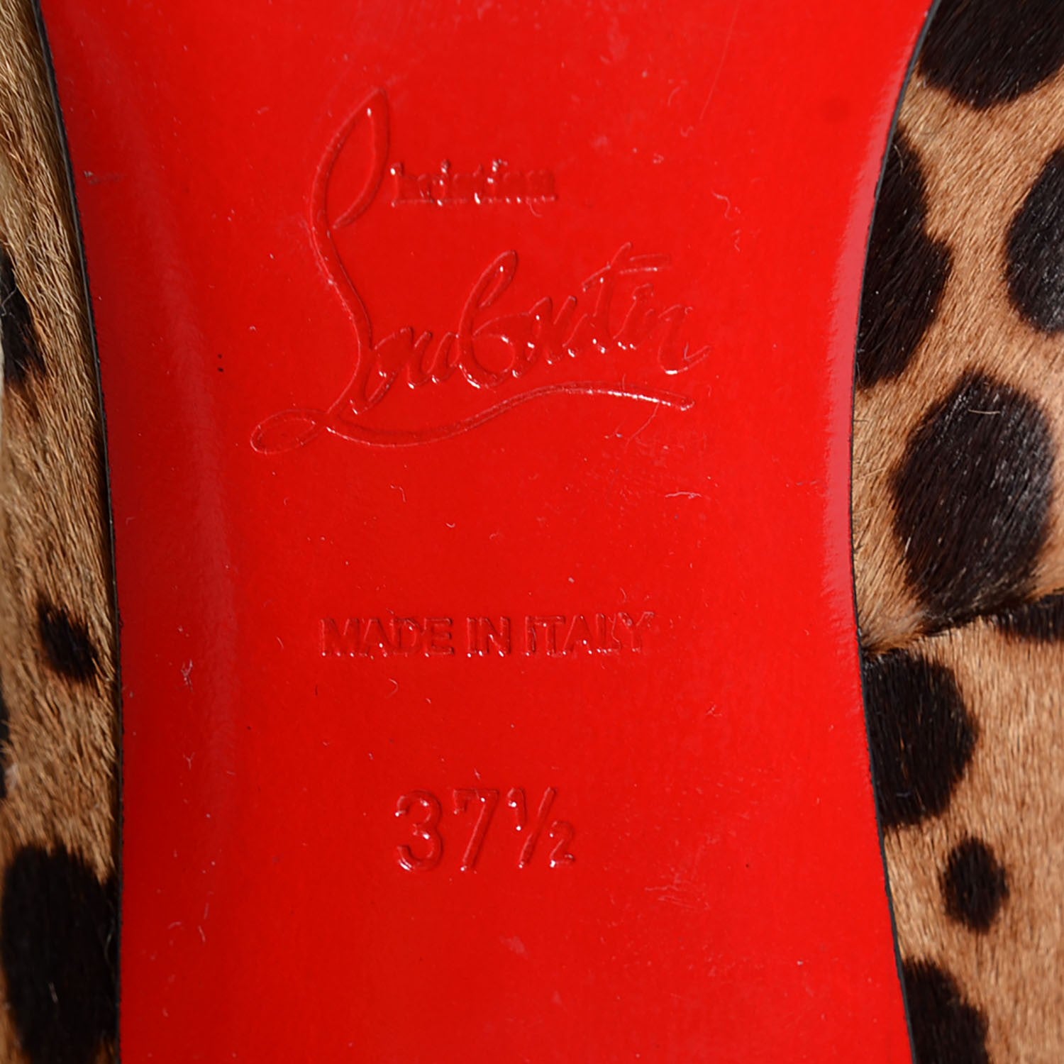 Christian Louboutin Calf Hair Leopard Print Pigalle Follies 100 Pumps 37.5 5 of 5