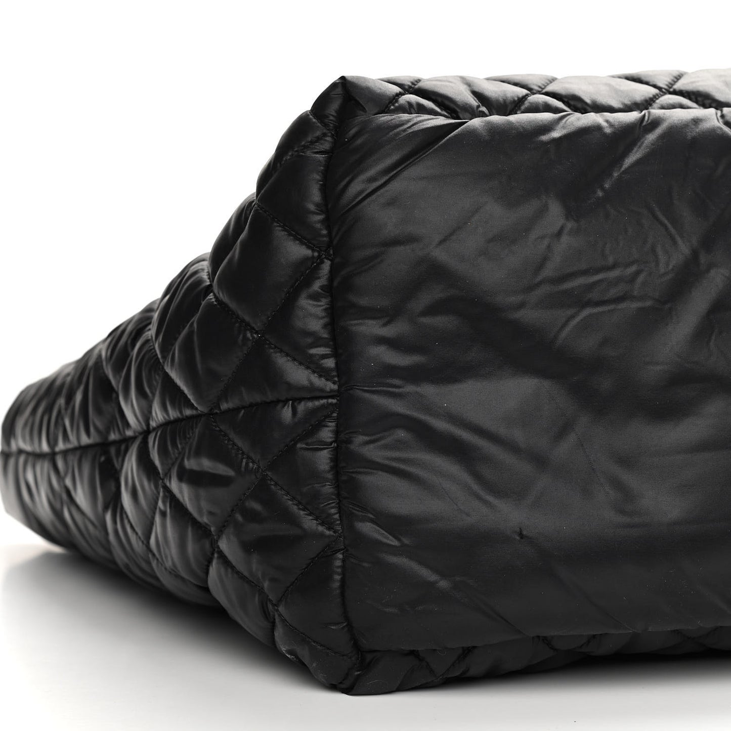 Nylon Quilted Large Coco Cocoon Tote Black