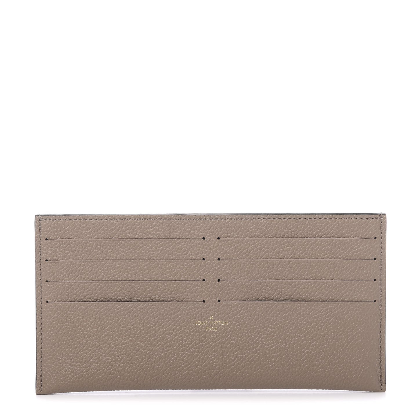 Calfskin Felicie Chain Wallet Card Holder Insert Tourterelle