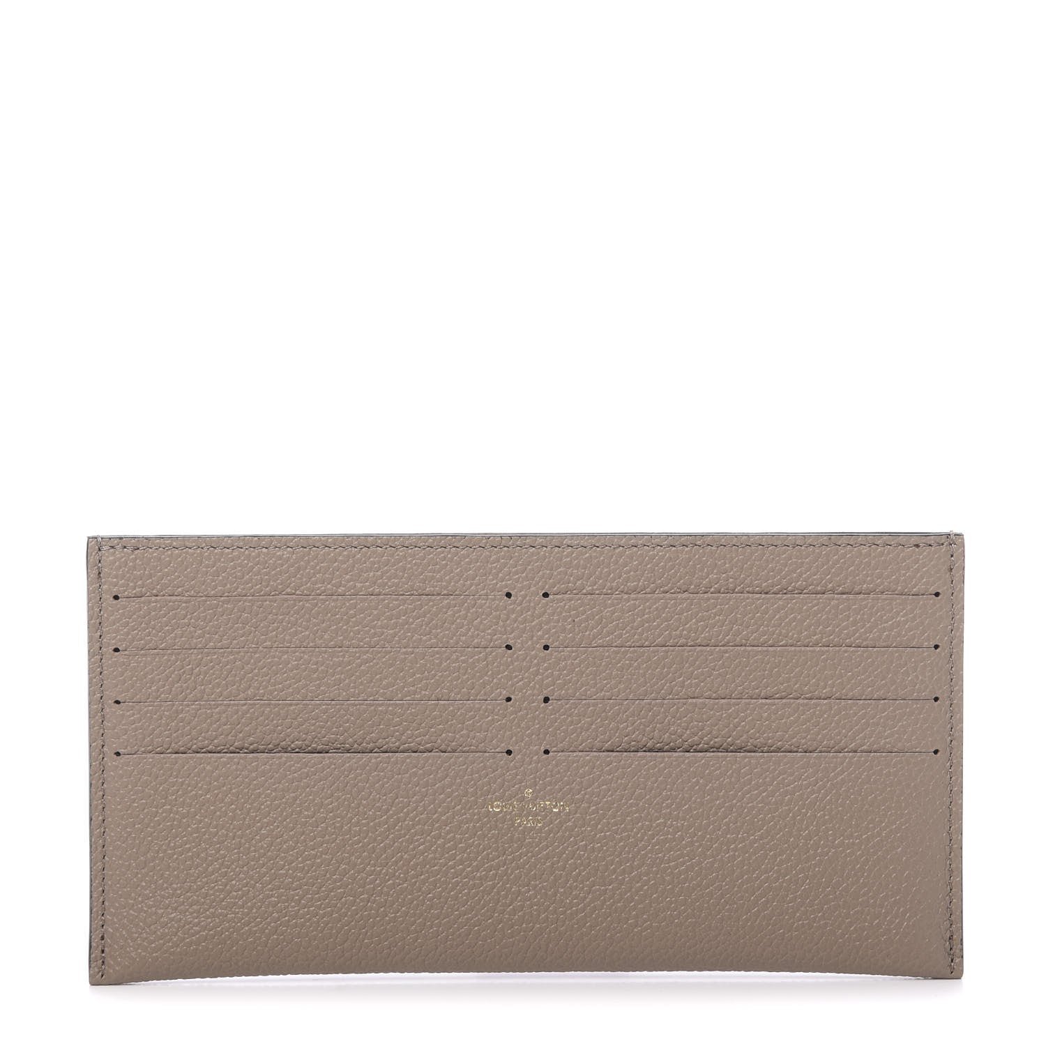 Louis Vuitton Calfskin Felicie Chain Wallet Card Holder Insert Tourterelle 1 of 6