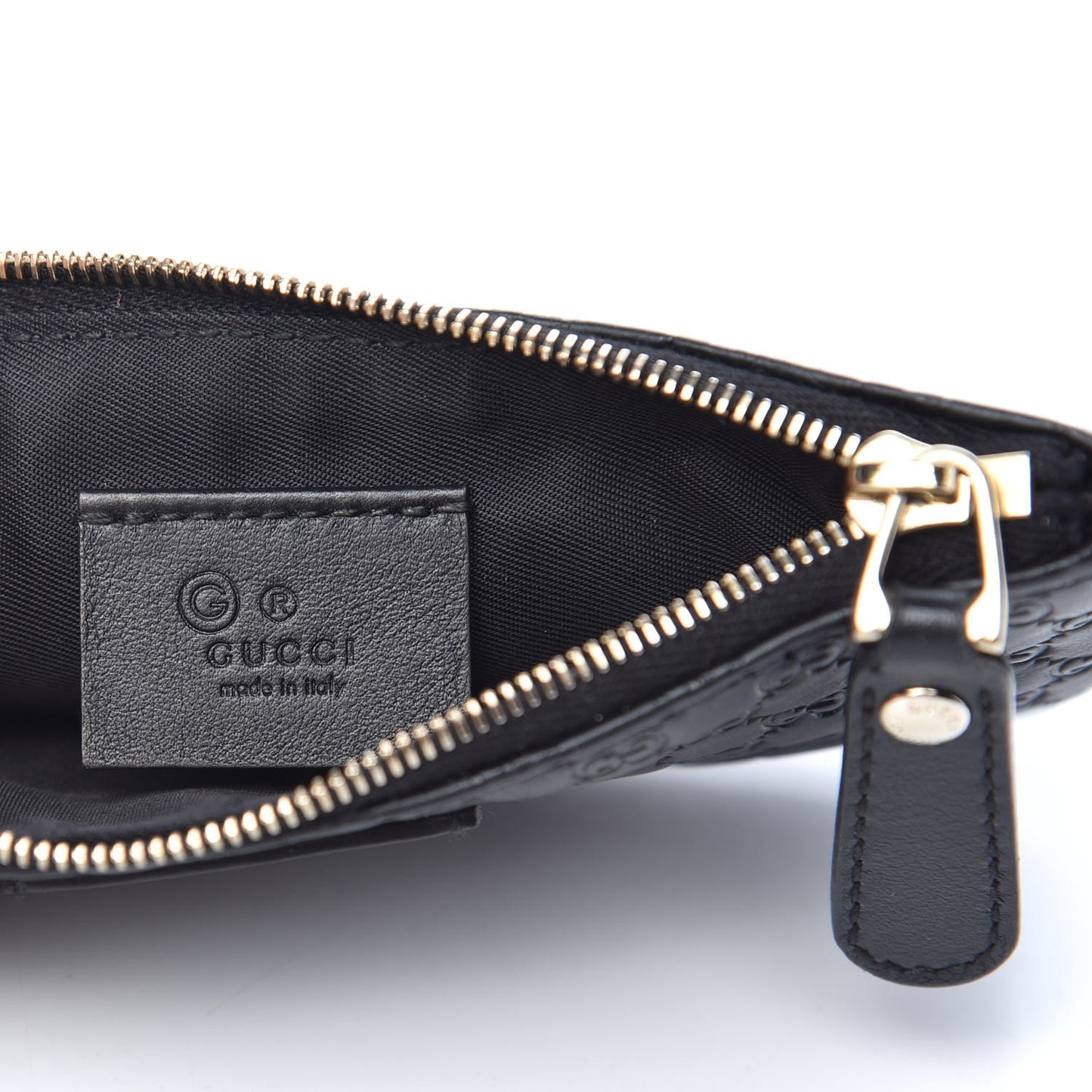Microguccissima Key Ring Coin Case Black