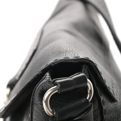 Prada Vitello Daino Shoulder Flap Bag Black 15 of 15