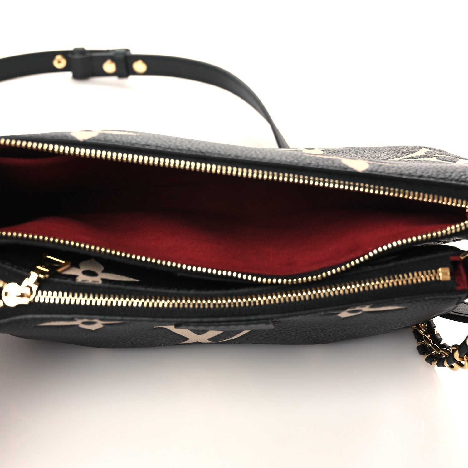 Louis Vuitton Empreinte Monogram Giant Multi Pochette Accessories Black Beige 5 of 11