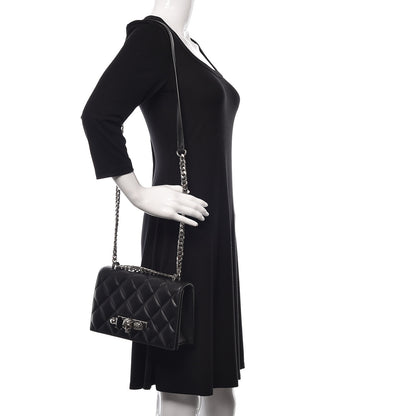 Alexander McQueen Lambskin Quilted Knuckle Shoulder Bag Black 2 of 10