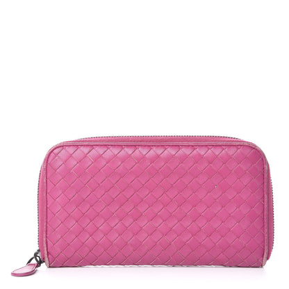 Bottega Veneta Nappa Intrecciato Zip Around Wallet Ametista 1 of 11