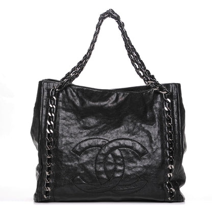 Chanel Glazed Caviar Modern Chain Tote Black 1 of 7