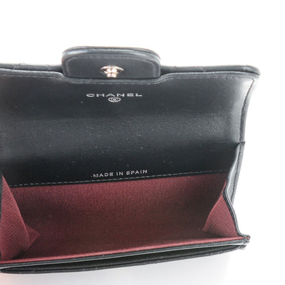 Chanel Lambskin Quilted Flap Card Holder Black 5 of 8